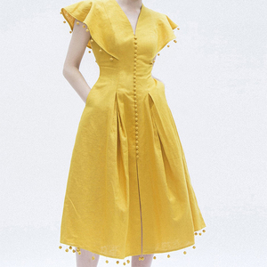 Gao Leng <span class=keywords><strong>Yu</strong></span> Sœur Aînée Vent Matures Jupe Longues En Coton Et <span class=keywords><strong>Lin</strong></span> Style Robe Femmes Jupe En <span class=keywords><strong>Lin</strong></span> - Product Image 2