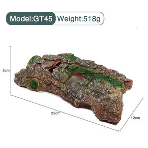 플라스틱 PET 수지 수족관 유목 장식 중공 나무 나무 대피소 구멍 어항 야외 데스크탑 생활 사무실 사용 가방 - Product Image 6