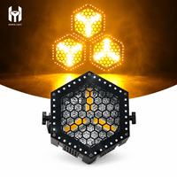 Projecteur de scène LED rétro avec 3x30W LED et 36 pixels RGB 5050 à effet, contrôle DMX512 RDM pour DJ, club et événements
