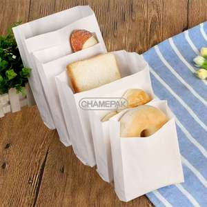 Custom Printing Eco-Friendly Biodegradable Disposable Food Coated Oil-proof Kraft Paper <b>Bags</b> for Snack Fried Chicken French - Product Image 1
