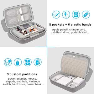 Estuche Organizador de Cables para Viajes, Universal para Accesorios Electrónicos, Cargadores, Cables, Adaptador para MacBook, <span class=keywords><strong>Magic</strong></span> <span class=keywords><strong>Mouse</strong></span>, <span class=keywords><strong>Apple</strong></span> Pencil, USB - Product Image 2