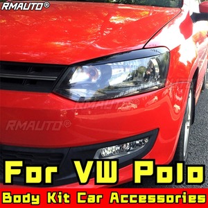 ชุดแต่งไฟหน้ารถยนต์ VW Polo พร้อมฝาครอบไฟหน้า คิ้วไฟหน้า ของตกแต่งรถยนต์ อุปกรณ์ตกแต่งรถยนต์ - Product Image 1
