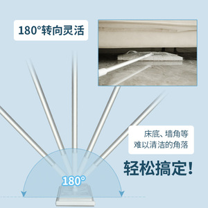 Disposable <b>Flat</b> <b>Mop</b> With Telescoping Handle For Wet And Dry Cleaning Zhejiang Made - Product Image 2