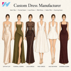 Fabricante <span class=keywords><strong>de</strong></span> <span class=keywords><strong>Vestidos</strong></span> <span class=keywords><strong>de</strong></span> Mujer Personalizados OEM ODM, <span class=keywords><strong>Vestidos</strong></span> <span class=keywords><strong>de</strong></span> <span class=keywords><strong>Fiesta</strong></span> Formales <span class=keywords><strong>de</strong></span> Encaje y Satén - Product Image 1