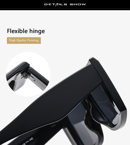 Lunettes de soleil rétro tendance pour hommes et femmes, idéales pour les sorties en ville, protection UV intégrale - Product Image 6