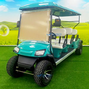 Carrito de Golf Eléctrico Verde de Alto Rendimiento, Buggy de 6 Plazas Todoterreno, Carro de Golf de Lujo para Turismo - Product Image 2