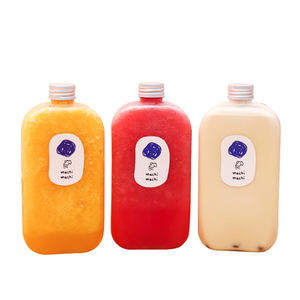 Bouteilles d'eau en plastique PET personnalisées avec logo, 300 ml, 400 ml, 500 ml, pour boissons, jus de fruits, thé au lait, avec bouchon - Product Image 6