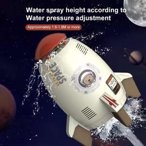 360 ° dönen Mini plastik uzay roket yağmurlama bahçe çim şelale yaz açık çocuk su oyun oyuncak kadar vuruyor - Product Image 3