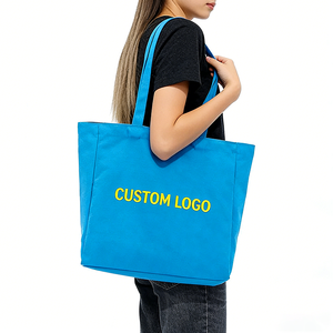 Sac fourre-tout en toile épaisse et recyclable, grand volume, personnalisable, pour courses, avec logo personnalisé, écologique, vente en gros - Product Image 2