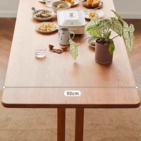 Table de bureau en bois massif de cerisier, table longue, table de salle à manger, table d'étude, établi, bureau, table à manger