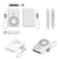 Power Bank Portabel Mini Tipis 10000mAh dengan Pengisi Daya Nirkabel, Stand & Magnet untuk iPhone 17