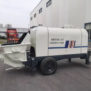 مقطورة صينية من سلسلة <span class=keywords><strong>HBT</strong></span> بجهاز تحكم عن بعد محمولة على شاحنة نقل معدات خرسانة 30 م 3/ساعة مضخة مقطورة خرسانة - Product Image 3