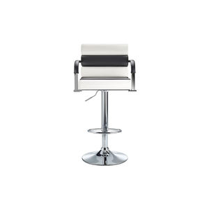 Kursi <span class=keywords><strong>Bar</strong></span> Putar Heavy Duty dengan Pengaturan Tinggi <span class=keywords><strong>Gas</strong></span> Lift, Sandaran Tangan, Jok Berlapis, Rangka Kokoh untuk Hotel, <span class=keywords><strong>Bar</strong></span>, Restoran - Product Image 4