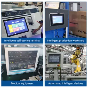 15 Inch Frame Resistive Touch Monitor Flat Screen Open Frame Industrial Display Self Service Industrial Display