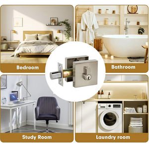 プライバシーセキュリティキー付きシングルシリンダーDeadlockプライベートルームメインエントランスドアロックDeadbolt - Product Image 3