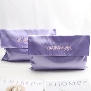 Envelope <b>Bag</b> Closure Purple Silk Satin <b>Dust</b> Envelope Packaging <b>Bag</b> - Product Image 3