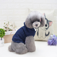Hochwertiger Hund Winter Strick Haustier Hund Pullover Großhandel Haustier Kleidung Klassische Warme Winter Vier Beine Haustier Hunde Plüsch Pullover Mäntel