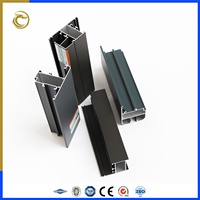 Profilés d'extrusion en aluminium gris argenté pour la fabrication de fenêtres et portes coulissantes colombiennes/costaréennes