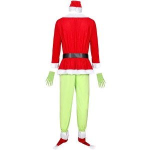 M-3XL unisexe <span class=keywords><strong>noël</strong></span> vert monstre Costume fourrure père <span class=keywords><strong>noël</strong></span> Costume Cosplay tenue de <span class=keywords><strong>noël</strong></span> - Product Image 3