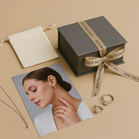 Boîte à bijoux en carton rigide avec logo personnalisé, emballage pour bijoux, boîte à bijoux, cajas para joyas pour les petites entreprises