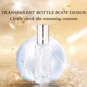 Botella de Perfume de Vidrio Grueso Transparente de 50 ml, con Fondo Plano, Tapa Plateada Mate, Pulverizador con Bomba, Impresión de Pantalla y Logotipo Personalizado, OEM de Lujo - Product Image 4