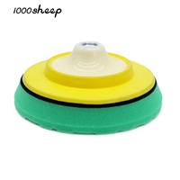 Tampons de polissage en mousse professionnels 1000Sheep Green de 6 pouces pour voitures, tampons de lustrage durables, abrasifs grossiers pour carrosseries de voitures OEM