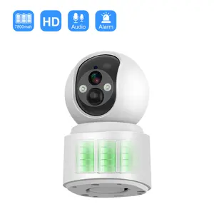 Protezione di sicurezza domestica batteria interna telecamera Baby Monitor Wireless WiFi MINI PIR telecamera rotazione automatica Audio bidirezionale V380pro