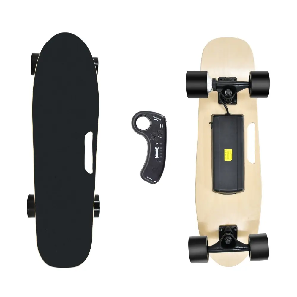 US Warehouse motor powered e board mini fashion gift electric skate board OEM blank skate board decks