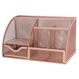 High Quality and <b>Cheap</b> Price Metal Mesh Versatile Pen Stand Holder Desk Organizer Metal Pen Holder - Product Image 2