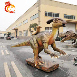 Dinosaure Parasaurus animatronique réaliste à monter - Électrique, intérieur/extérieur, thème jurassique, étanche - Product Image 4