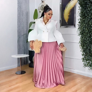 Robe <span class=keywords><strong>africaine</strong></span> pour femme, robe à paillettes, tenue <span class=keywords><strong>de</strong></span> travail pour femme, robe <span class=keywords><strong>de</strong></span> soirée, ensemble deux pièces - Product Image 3