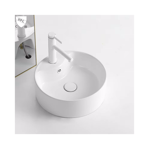 USA Europe Standard Cupc Produit <span class=keywords><strong>Pas</strong></span> <span class=keywords><strong>Cher</strong></span> Prix Wc Lavabo Salle De Bains <span class=keywords><strong>Céramique</strong></span> Blanc Rond Navire Éviers Bol Lavage À La Main Art Bassin - Product Image 1