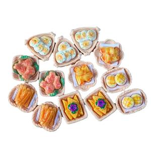 Dove HP0137 Mini Comida de Simulación para Jugar, Desayuno, Empanadas, Muslos de Pollo, Panecillos, Accesorios de Resina para Moldeo, Manualidades, Crema Ecológica - Product Image 5