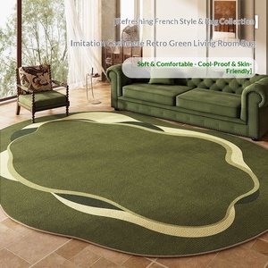 Nouveau <span class=keywords><strong>tapis</strong></span> vert pour salon, lavable en machine, facile à nettoyer, <span class=keywords><strong>tapis</strong></span> <span class=keywords><strong>de</strong></span> sol pour canapé, <span class=keywords><strong>tapis</strong></span> simple pour chambre à coucher, salon et bureau - Product Image 2