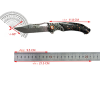Couteau pliant en acier Damas en gros, manche en fibre de carbone, verrouillage Liner Lock, couteau de poche tactique EDC pour le camping et la survie
