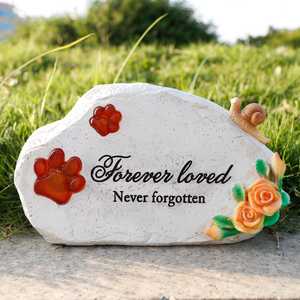 Placca da giardino decorativa in pietra in resina commemorativa a tema Anime con <span class=keywords><strong>animali</strong></span> <span class=keywords><strong>dipinti</strong></span> e Display commemorativo di Design artistico - Product Image 4