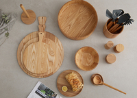 Moulin à sel et poivre haut de gamme en bois de frêne avec logo personnalisé au prix de gros