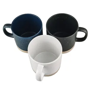 12 oz kupa, kahve, çay, kakao, süt, su, meyve suyu, seramik kupalar için kulplu fincan içme