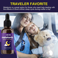 OEM/ODM/OBM Gouttes de mélatonine Liquide d'aide au sommeil Absorption plus rapide de la mélatonine 100% Gouttes de sommeil de mélatonine pour adultes et enfants