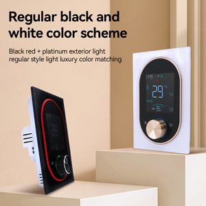 جهاز تحكم عن بعد مستطيل الشكل في درجة الحرارة من تويا، ثيرموستات بتصميم مقبض واي فاي للغلايات الكهربائية والغازية وتدفئة الأرضيات - Product Image 3