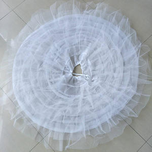 Robe de bal blanche 6 cerceaux <span class=keywords><strong>Tulle</strong></span> Net mariage mariée bal spectacle Crinoline Slip <span class=keywords><strong>jupon</strong></span> <span class=keywords><strong>jupon</strong></span> - Product Image 6