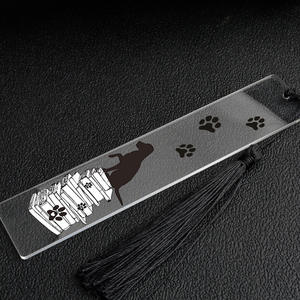 Meilleurs cadeaux Creative Pet Dog Tassel Tassel Signet Acrylique Couleur Impression Signet - Product Image 5