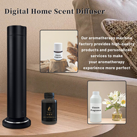 Diffuseur d'arômes sans eau et sans fil 150 ml en aluminium pour veilleuse, rechargeable Type-C, nébulisation d'huiles essentielles pour la maison
