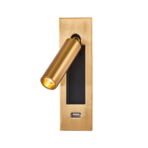 Lámpara de pared de fondo de sala de estar giratoria de hierro personalizada moderna luces de pared LED de cabecera de dormitorio negro clásico - Product Image 1