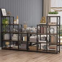 Étagère d'angle en bois massif au design moderne à 4 niveaux, gain de place, unité de présentation multifonctionnelle pour la maison, le bureau et le salon