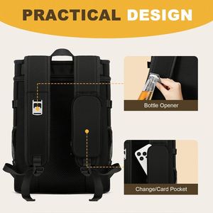 Sac à dos isotherme portable pour 40 canettes, idéal pour la plage, les voyages, les pique-niques, les déjeuners, la randonnée, les barbecues et le camping, avec 2 compartiments étanches - Product Image 6