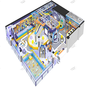 Aire de jeux intérieure pour enfants avec trampoline, toboggan et mur d'escalade, design unique et ludique, fabrication directe en usine, personnalisable sur le thème de <span class=keywords><strong>Mario</strong></span> - Product Image 1