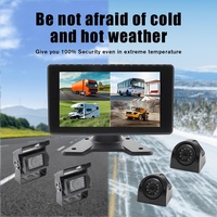 Caméra de sécurité 360° pour camion, bus, moniteur 7 pouces, écran tactile pour voiture avec caméra, système de capteur de recul pour véhicule, enregistreur vidéo