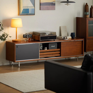 Nordic Solid Wood <strong>TV</strong> Cabinet Home Small Apartment <strong>Wall</strong> Storage Cabinet Living Room Retro Multi-functional <strong>TV</strong> Cabinet - Product Image 1