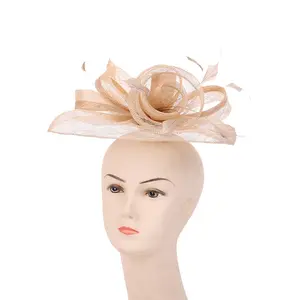 Hot Selling Charming Headdress Flower Lady Hat Bridal Horse Racing Wedding Fascinator Hat